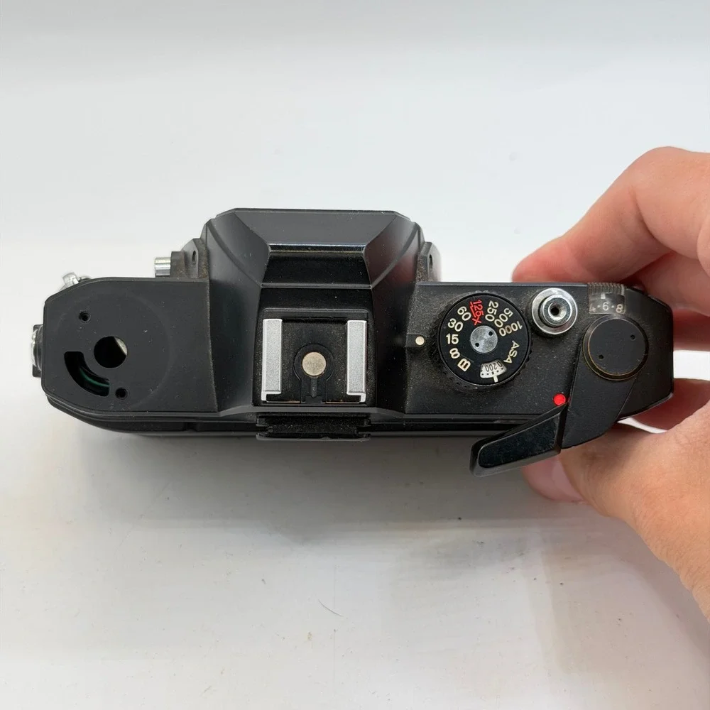 Konica Autoreflex TC 35mm SLR Film Camera Body Black Made in Japan Parts Repair